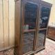 Display cabinet with two doors – Louis XVI period – Pine, marquetry and