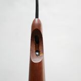Scandinavian suspension opaline and teak by Uno and 'Sten Kristiansson' for Luxus editions