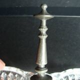 Double salt cellar in crystal and tin