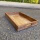 Large rectangular serving platter in solid wood Scandinavian style.