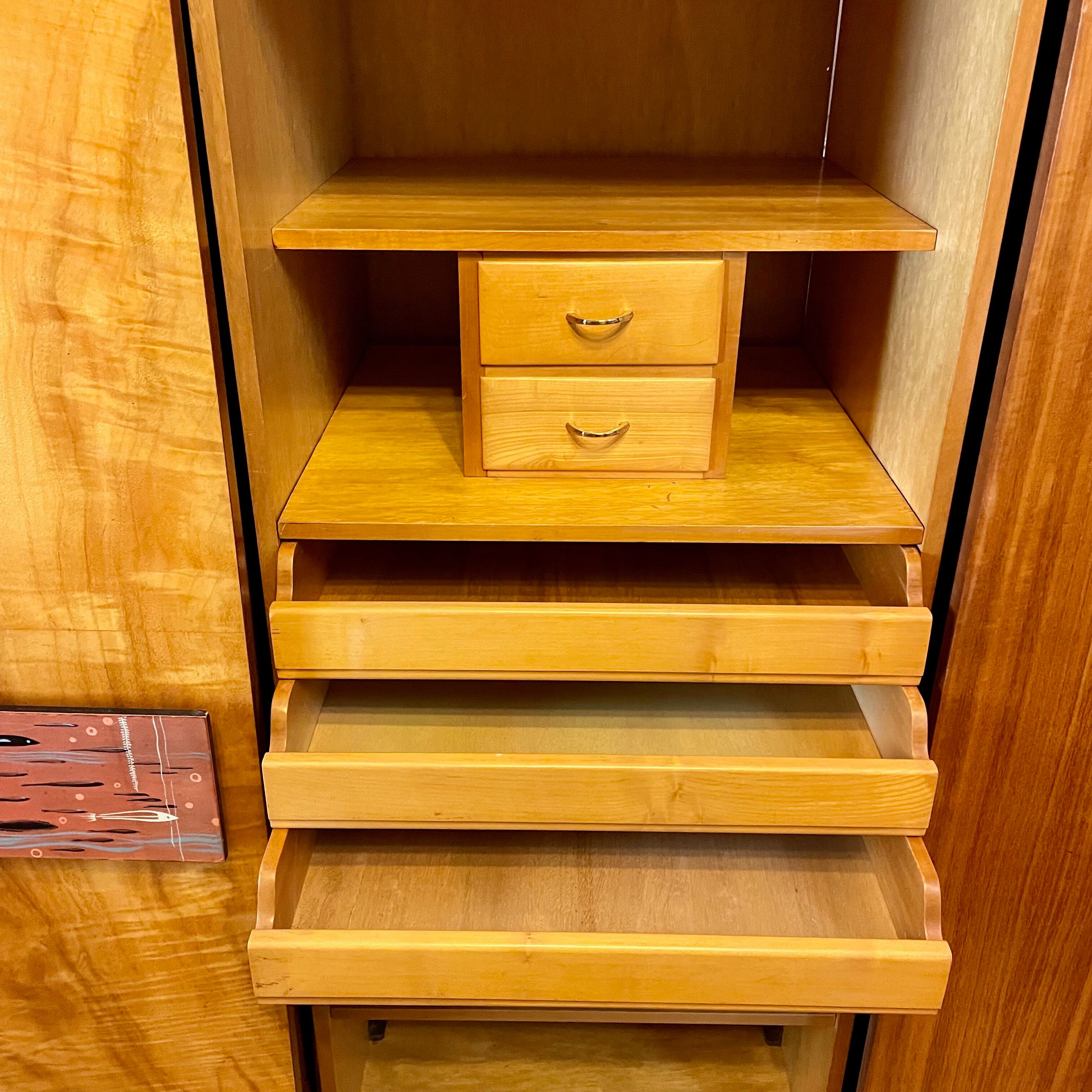 Mid century 4-door wardrobe