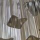 Venini Murano Glass Chandelier 85 Hand-Blown Quadriedri Prisms, 1960's