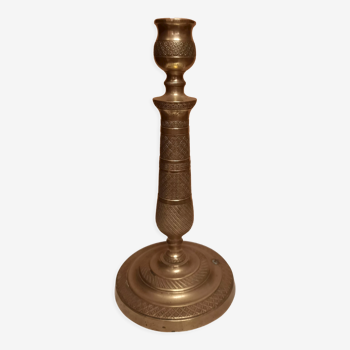 Gilded bronze candle holder