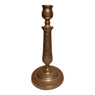 Gilded bronze candle holder