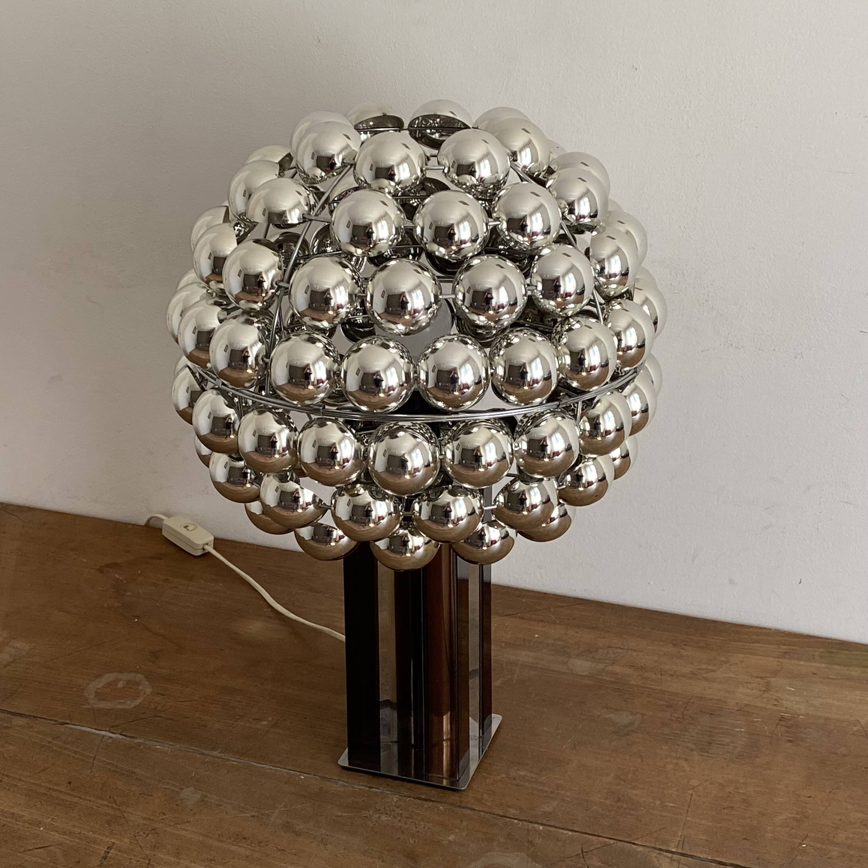 Large kinetic lamp. 1970. Space age.