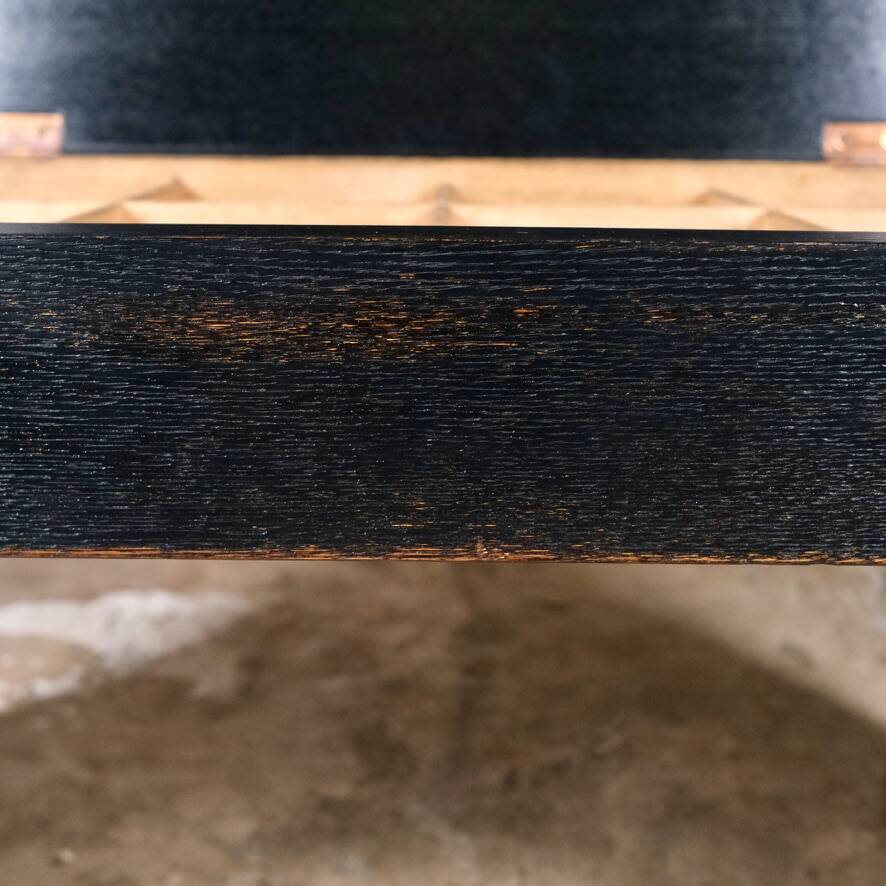 Table basse style Art Deco avec cave à cigares, France, 1960s