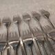 12 silver-plated metal cake forks by Ercuis Horizon silversmiths, 14.9cm