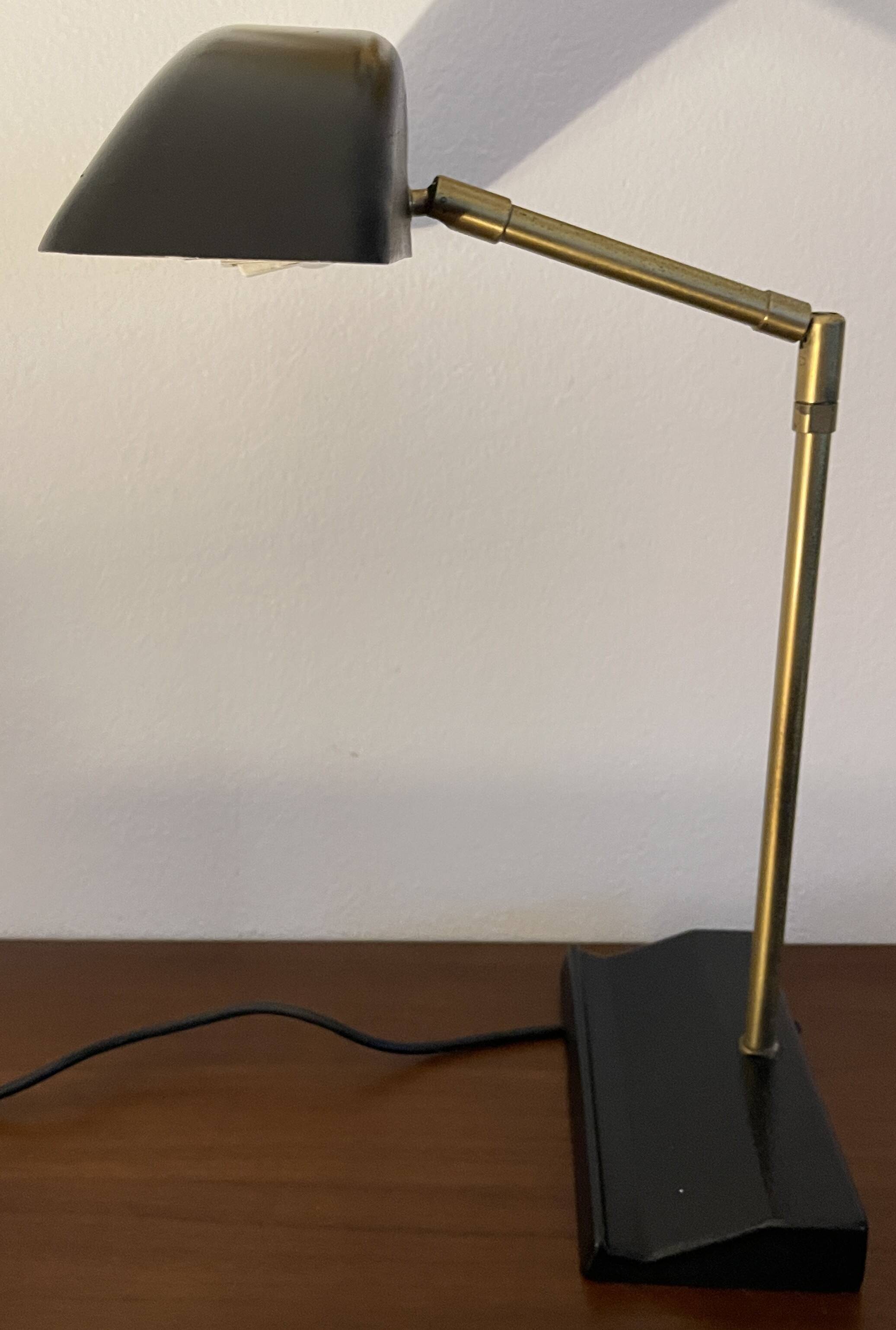Designer desk lamp, Egon Hillebrand for OMI