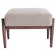 Vintage camel bouclé stool mid-century, Edmund Homa, 1960s