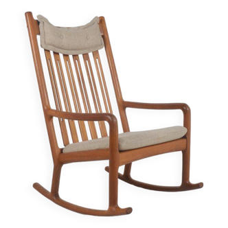 Fauteuil à bascule danois conçu par Hans Olsen pour Juul Kristensen, 1960