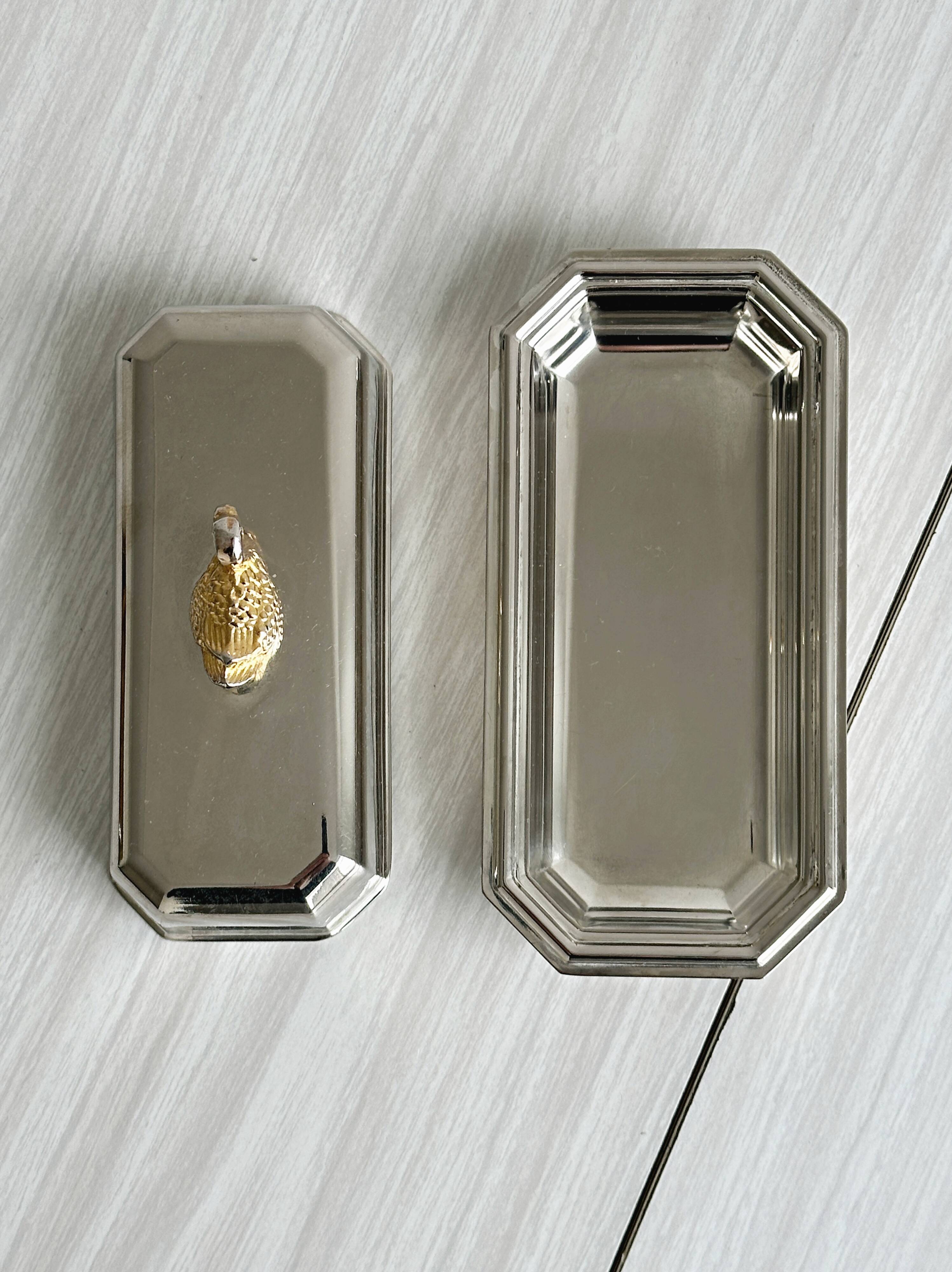 stainless steel butter dish