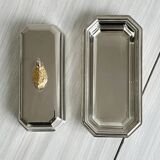 stainless steel butter dish