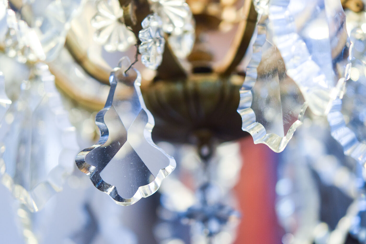 Classic French chandelier with grapevines