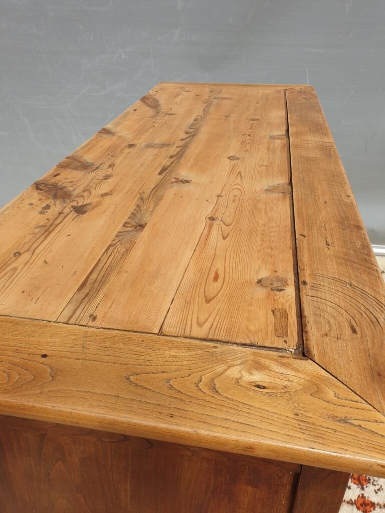 Norman countryside buffet in solid cherry wood nineteenth