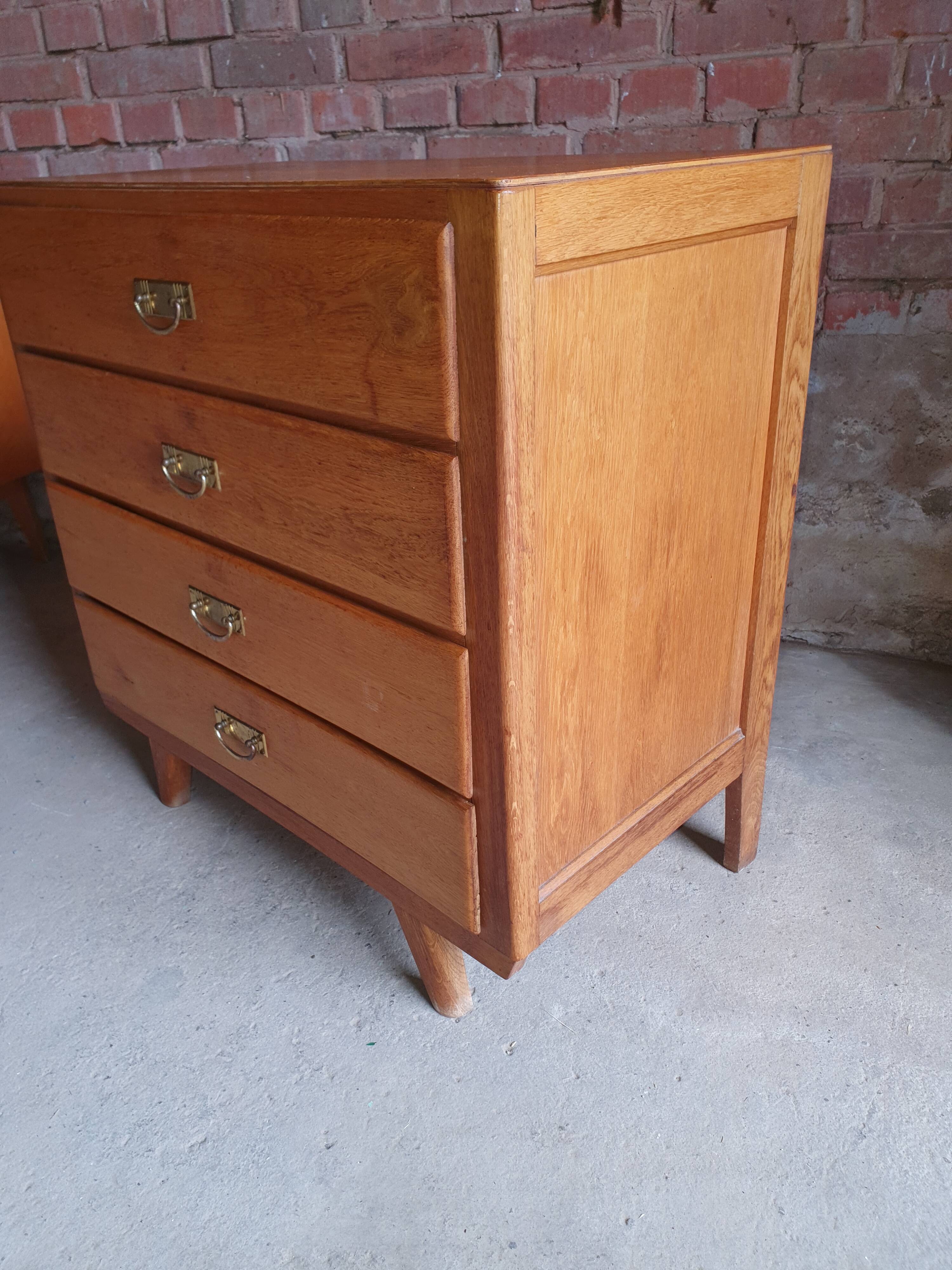 Chest of drawers 4 drawers 1960 foot compass