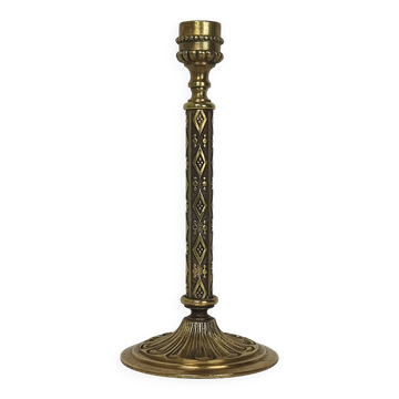 Gilt bronze candle holder