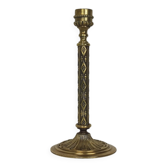 Gilt bronze candle holder