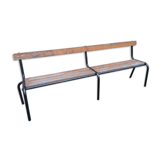 Banc d'école vintage