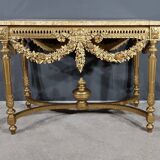 Console Table in Golden Wood, Louis XVI style – 2nd part 19th century
