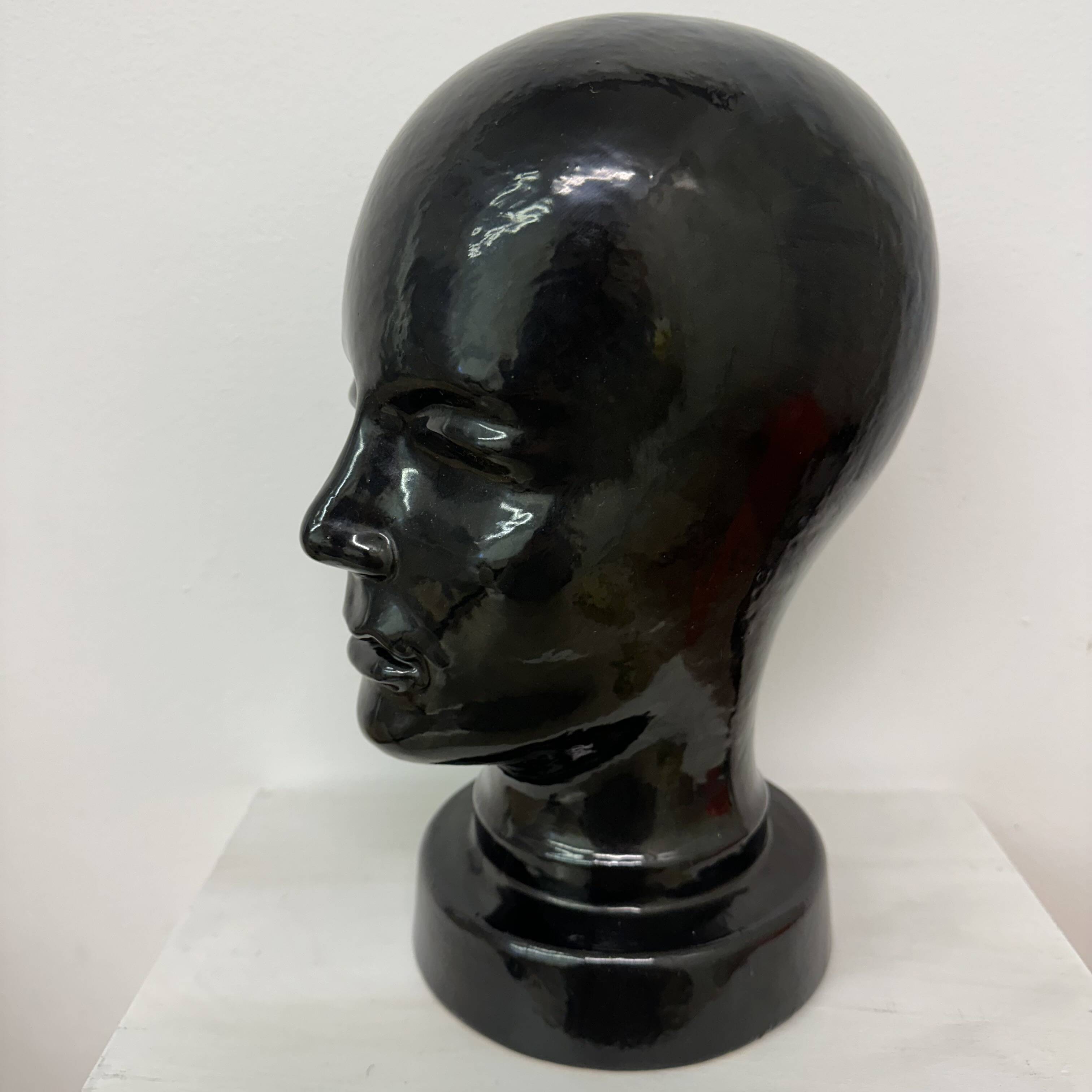 Mid-Century Ceramic mannequin Head from Scheurich West Germany , 1970s