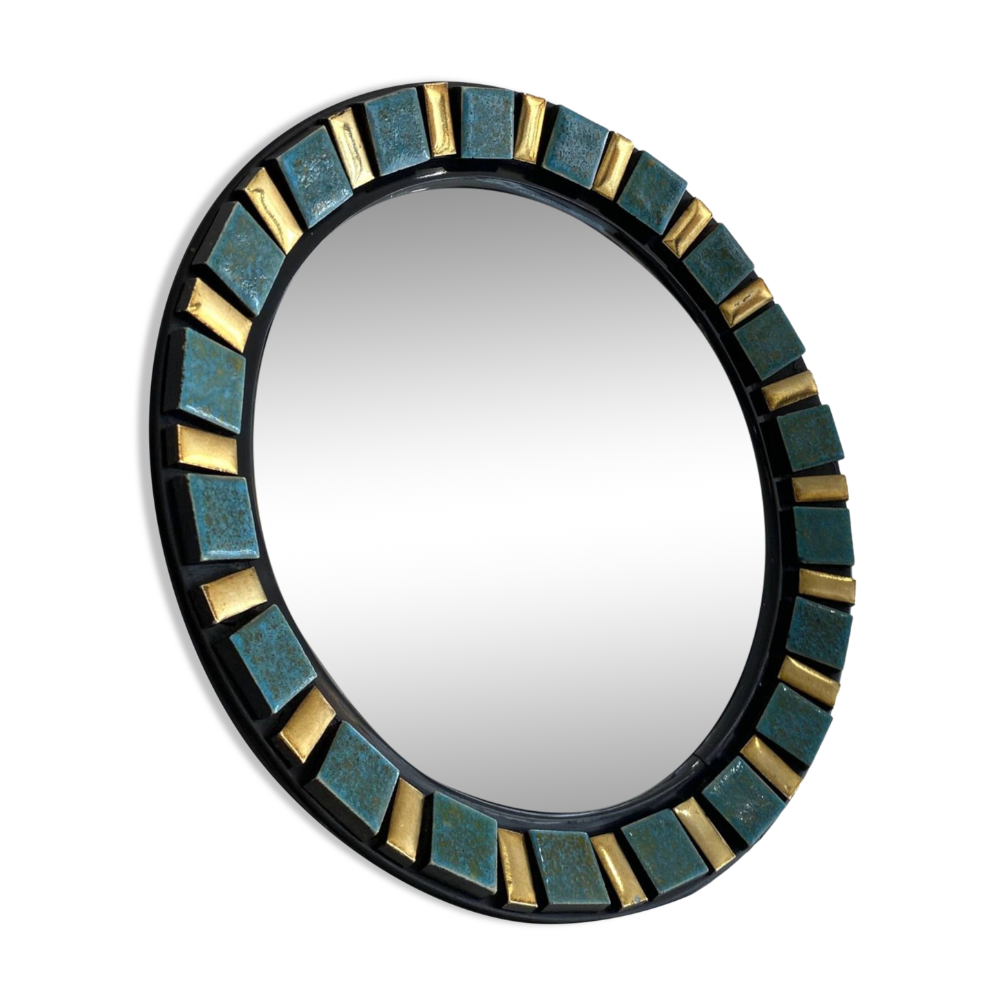 Round ceramic mirror 1960