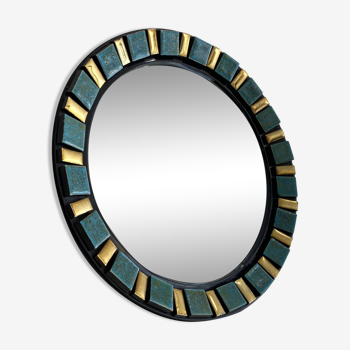 Round ceramic mirror 1960