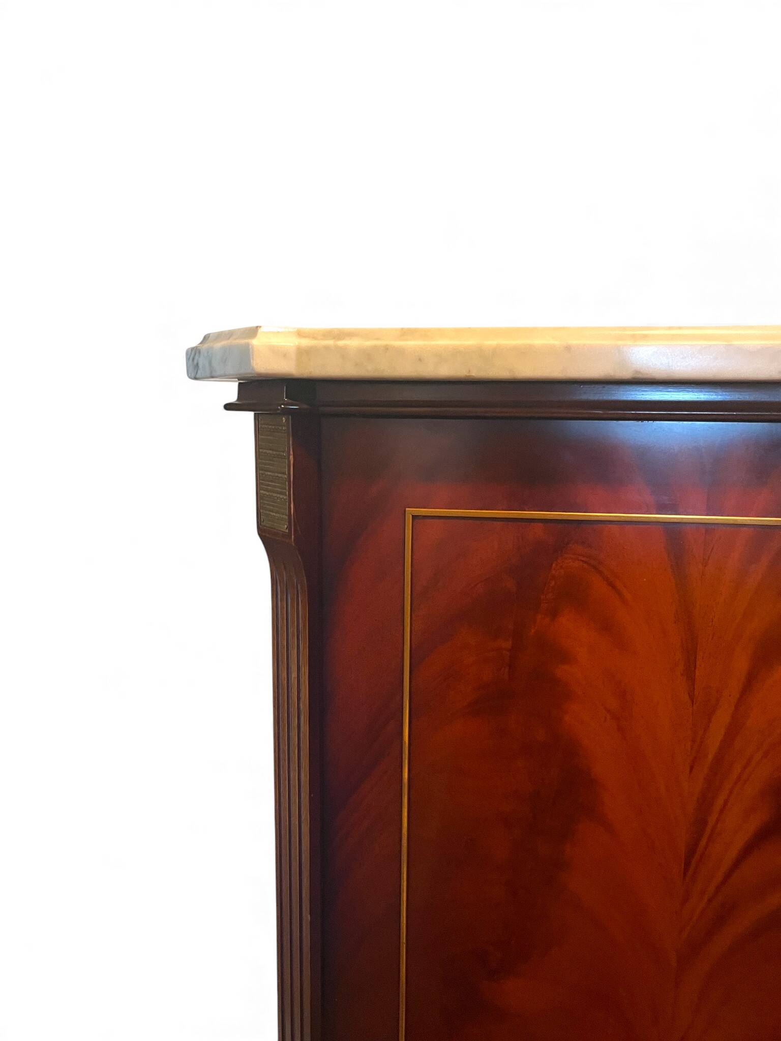 Louis XVI style sideboard in solid mahogany