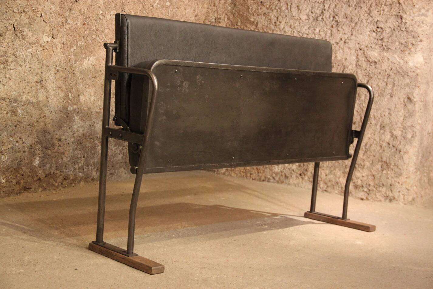 SNCF train bench foldable seat
