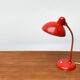 Red German table lamp mid-century 6556 by Christian Dell for Kaiser Idell, 1960s