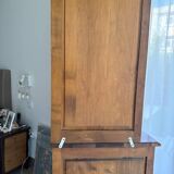 Solid cherry wood corner display cabinet