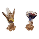 2 small candle holders