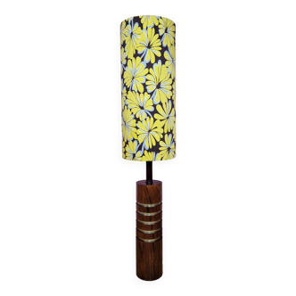 Rosewood and brass danish floor lamp, 1960s