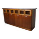 Vintage Dutch Beech & Oak Haberdashery Shop / Grain Cabinet, 1950s