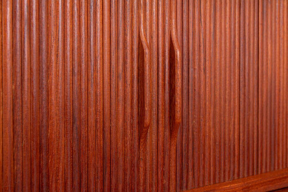 Danish teak bookcase by Johannes Sorth for Nexø, 1960s