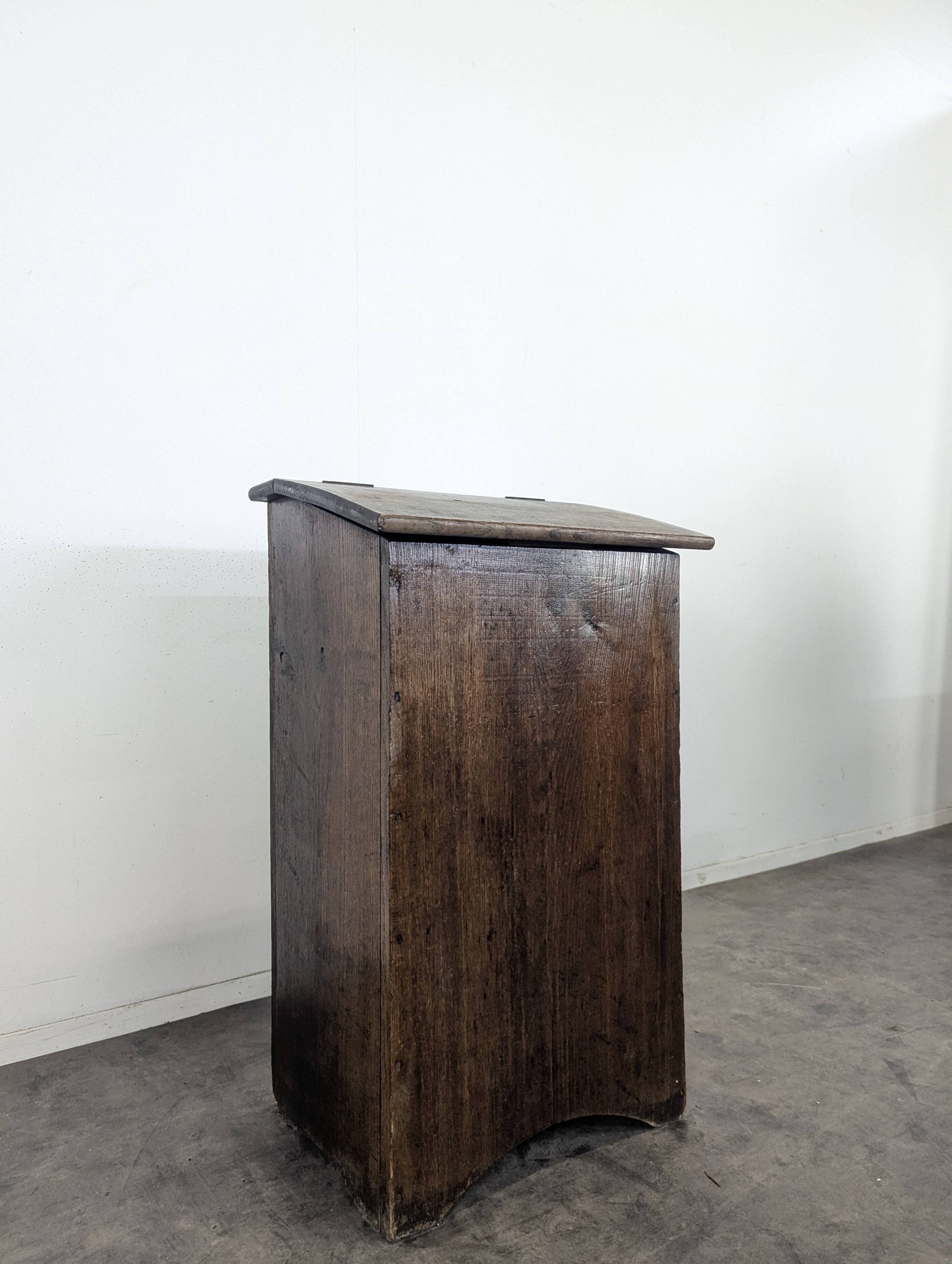 Solid oak bread box