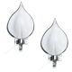 Set of 2 Murano wall lights by Franco Luce, 1970s