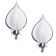 Set of 2 Murano wall lights by Franco Luce, 1970s