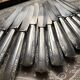 Silver-plated knives with stainless steel blades, Vego brand, 1950s