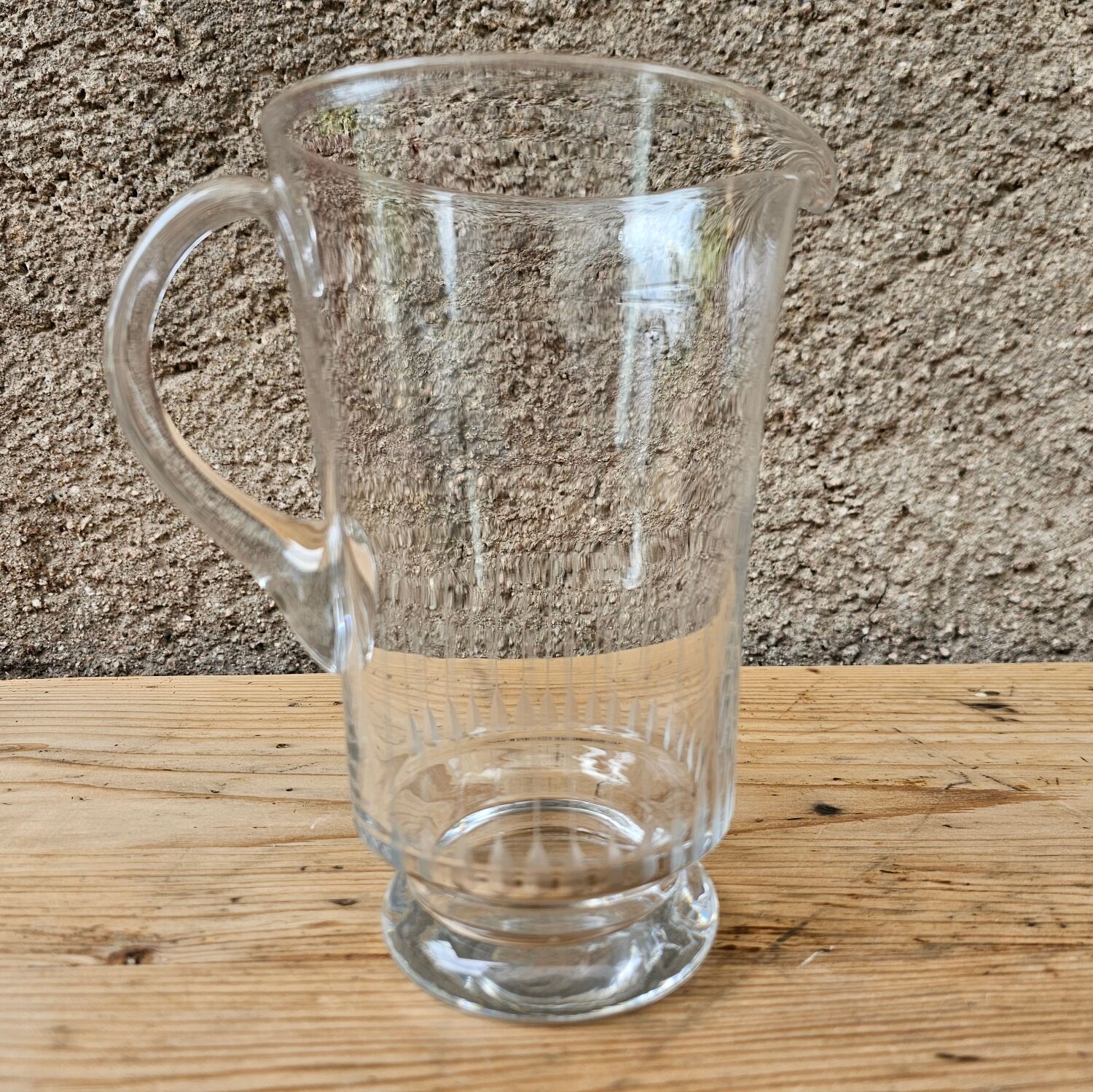 Vintage crystal water jug
