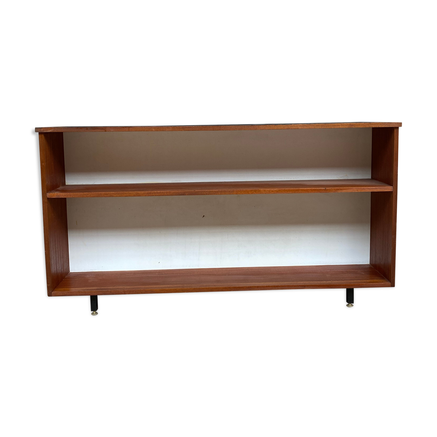 Seventies wood and metal library