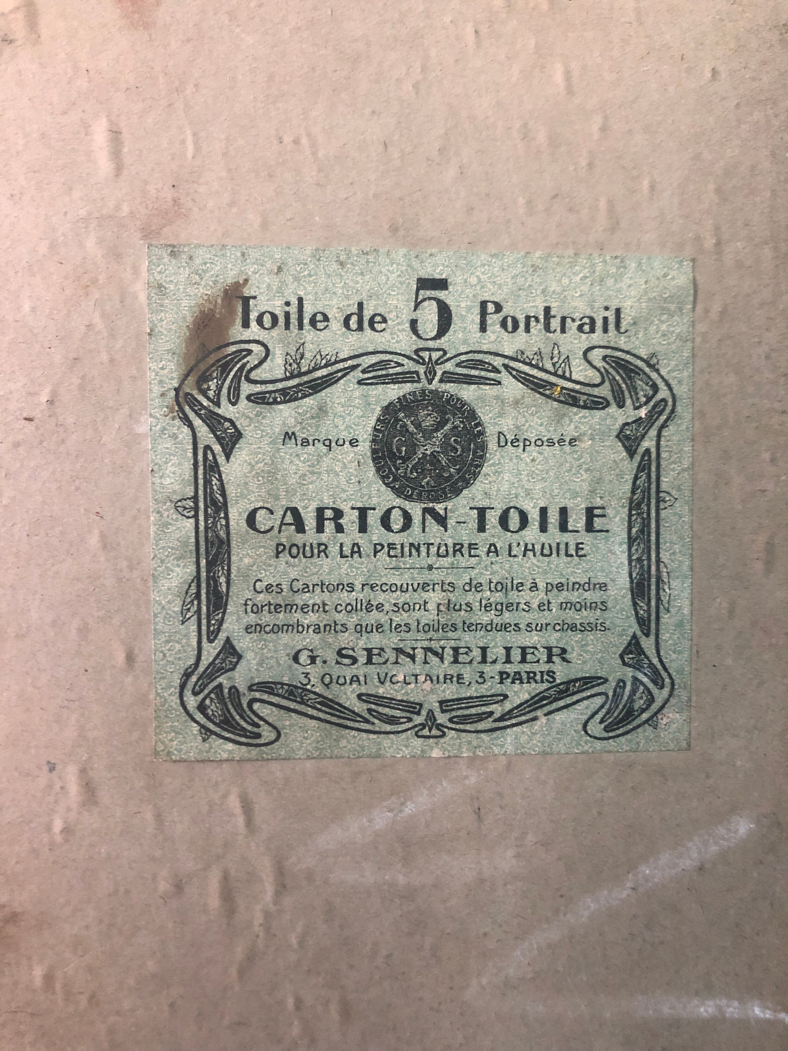 Painting in oil. Signed