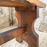 Pair of walnut benches 1900