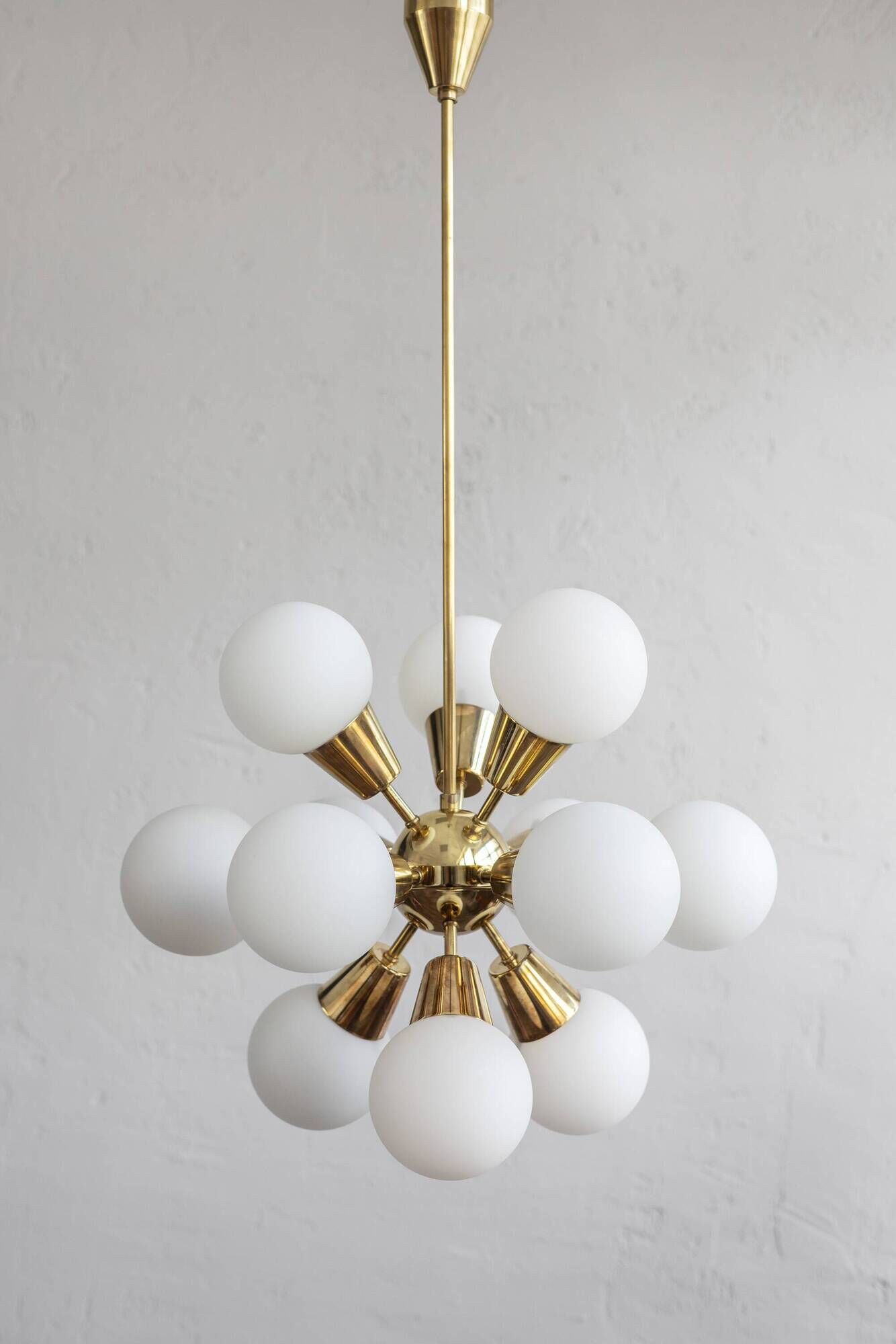 Czechoslovak Vintage Chandelier By Jaroslav Bejvl Sr. For Lustry Kamenický