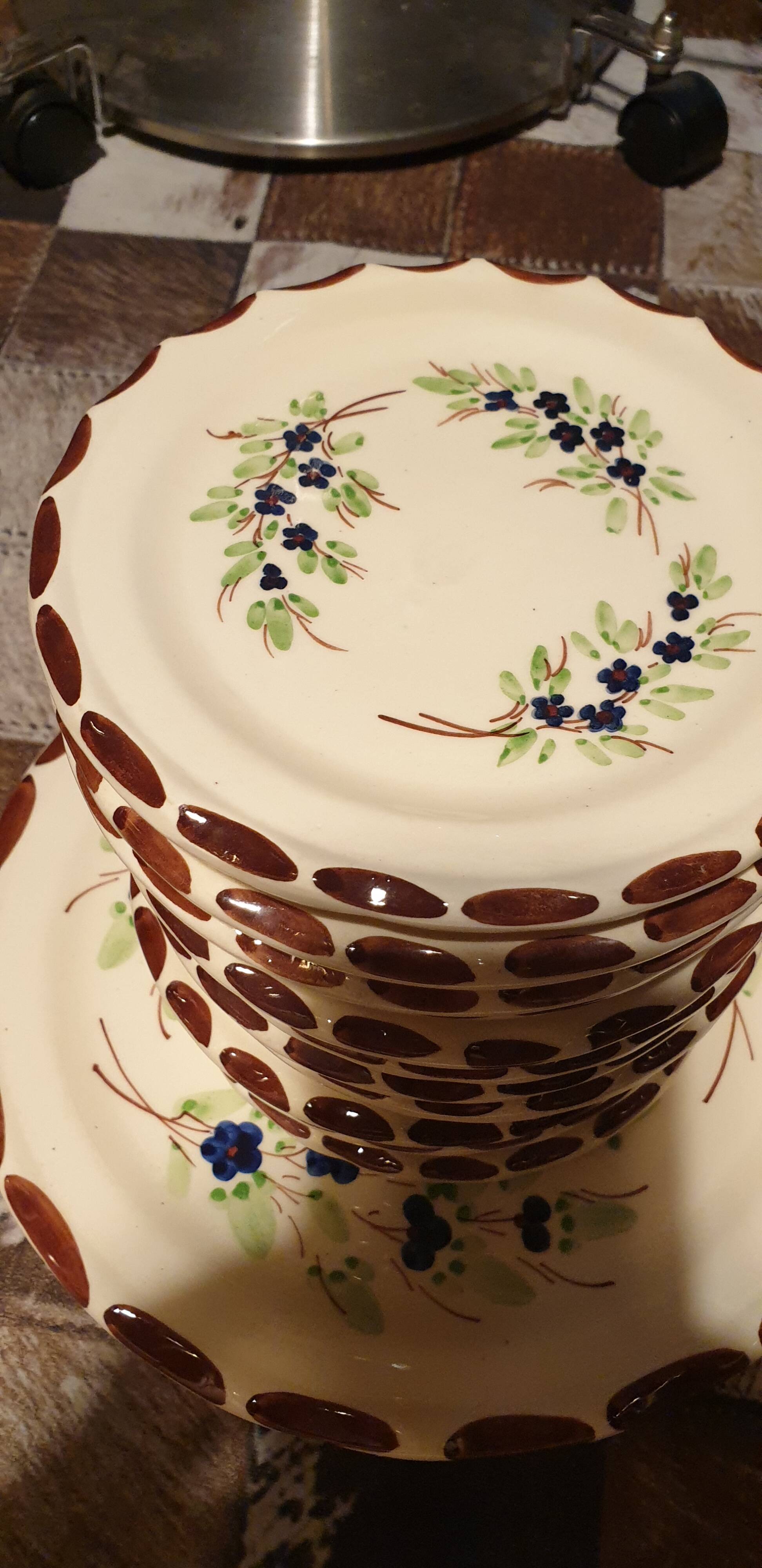 Assiettes dessert vintage