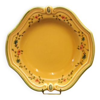 Provençal earthenware by Poet Laval France Vintage Deep Plate