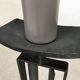 Sculptural brutalist candleholder in wrought iron, GDR / Germany, 1960s