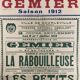 Affiche ancienne Gémier Théâtre national ambulant de 1912