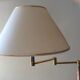 Lampadaire liseuse chromé et doré des années 70