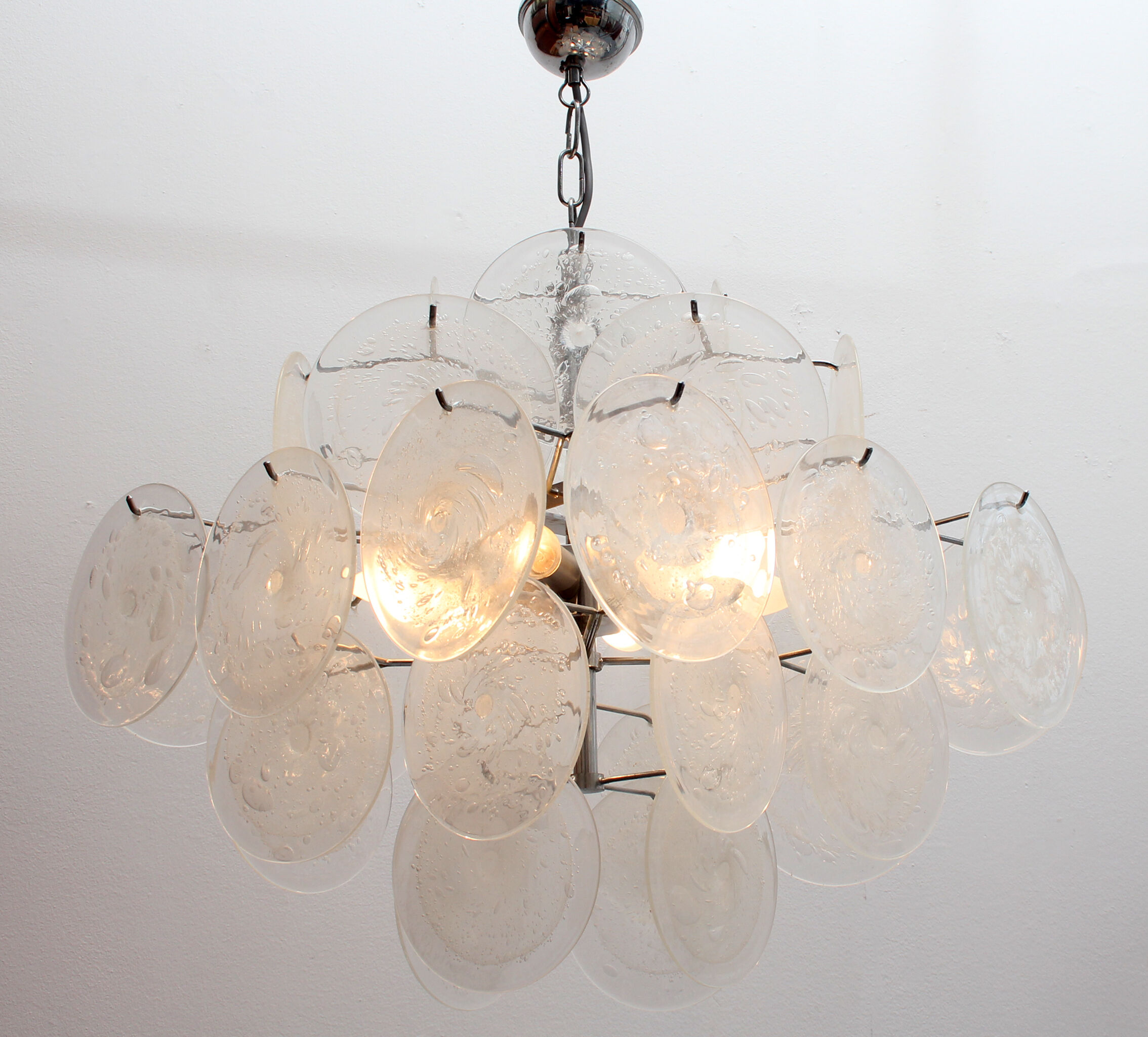 1970s chandelier Murano glass, Gino Vistosi