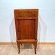 Biedermeier Pillar Cabinet in Cherry Veneer, 1820
